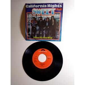 Sweet California Nights RARE Austria Pressing 7" Vinyl Single Record Pic Sleeve